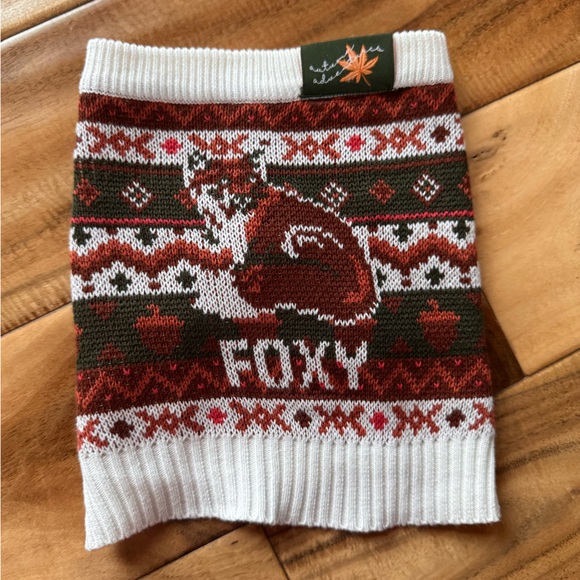 Dogthreads Other - NWOT “Foxy” Pattern Small Dog Sweater - Red and White